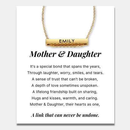 Name Bar Necklace for Daughter