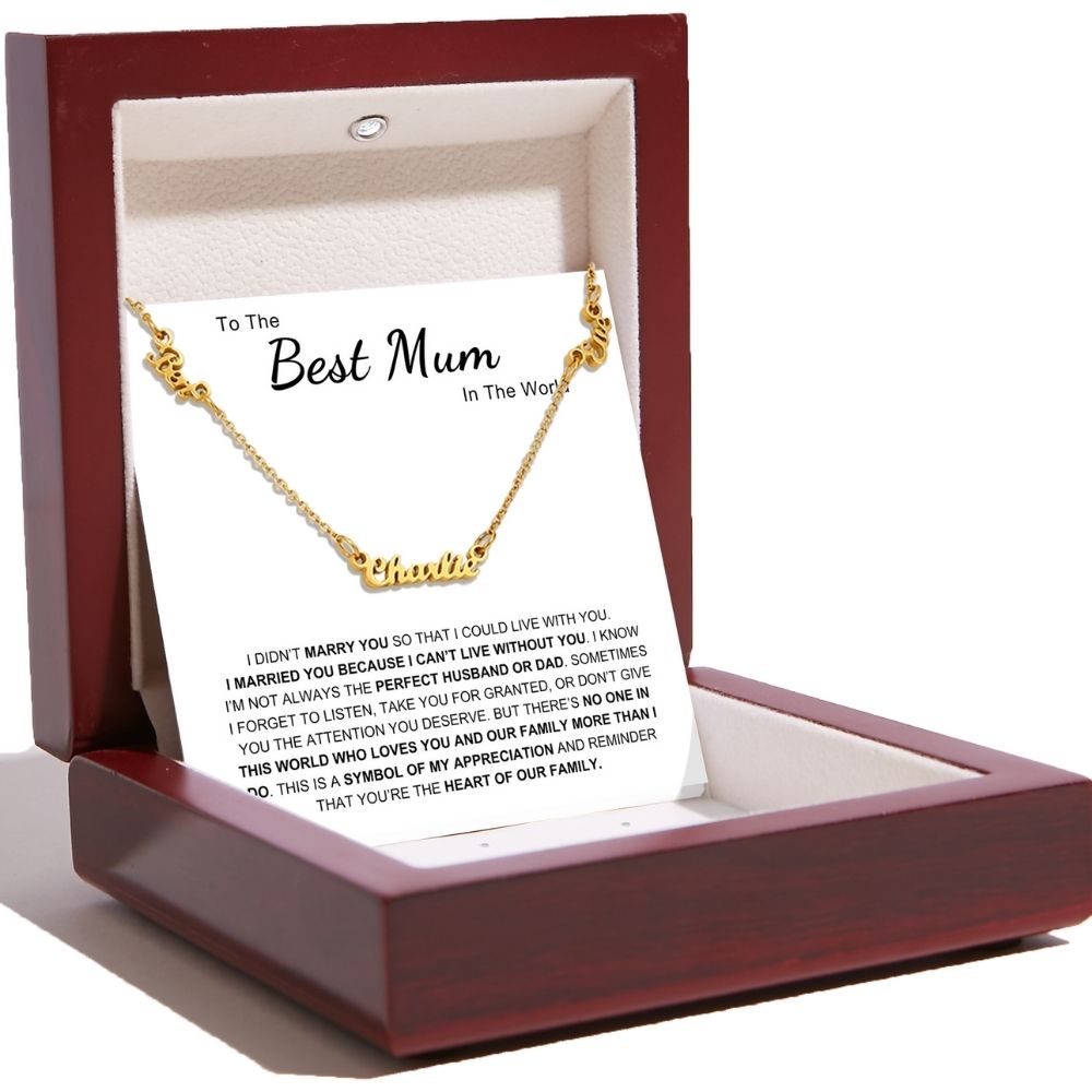 Multiple Name Necklace – Heart of The Family