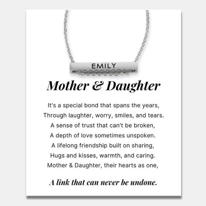 Name Bar Necklace for Daughter