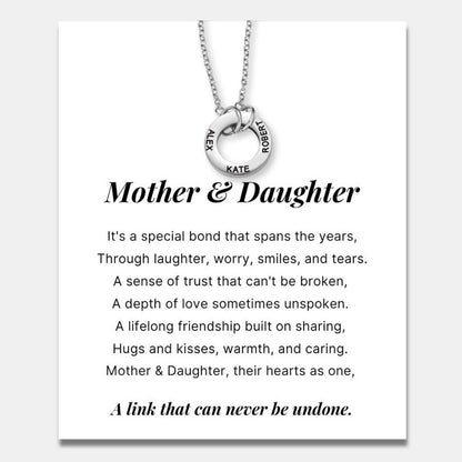 Circle Name Necklace for Daughter