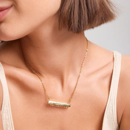 Name Bar Necklace for Granddaughter