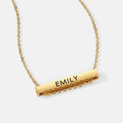 Name Bar Necklace for Granddaughter