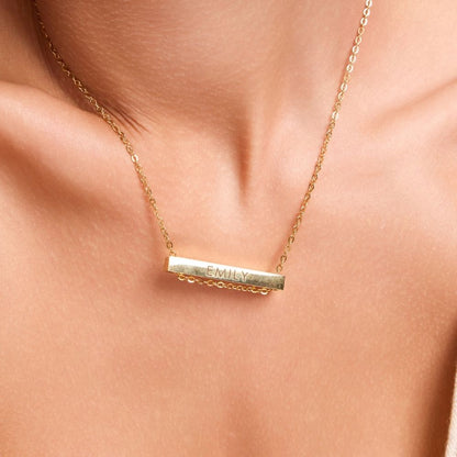 Name Bar Necklace for Granddaughter