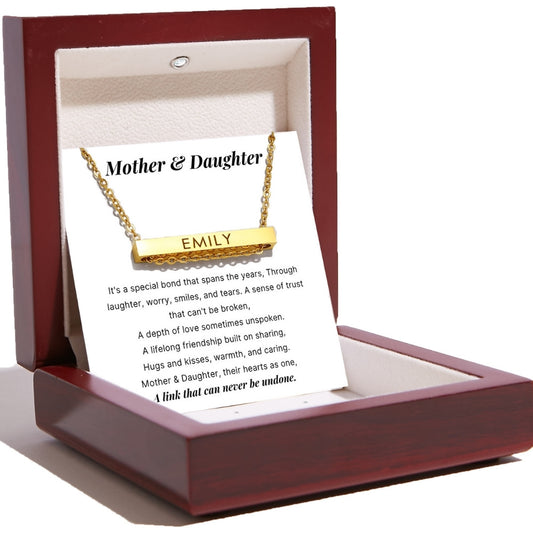 Name Bar Necklace for Daughter