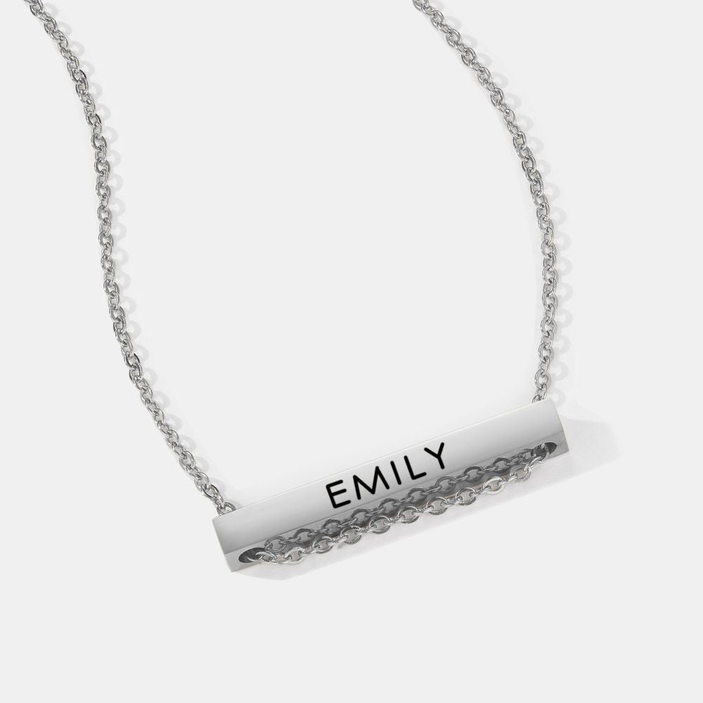 Name Bar Necklace for Granddaughter