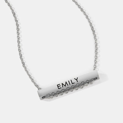 Name Bar Necklace for Granddaughter