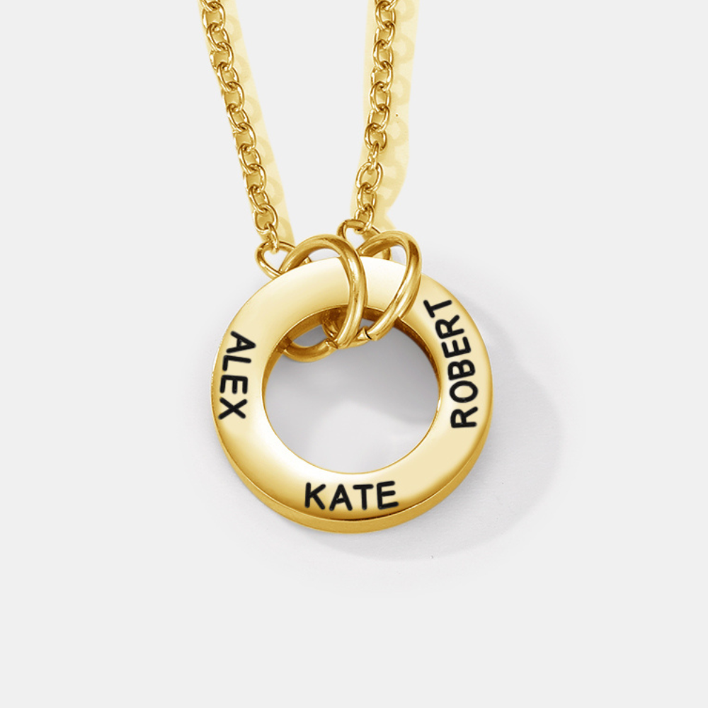 Circle Name Necklace