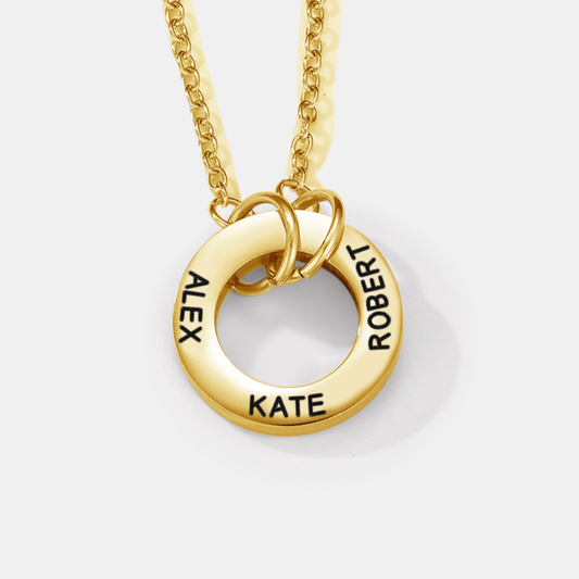 Circle Name Necklace