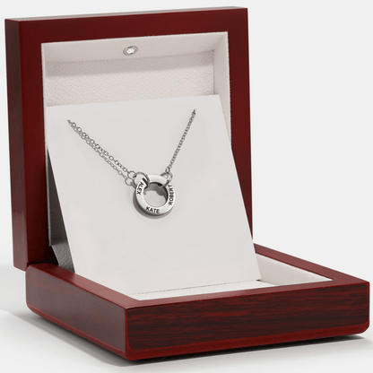 Circle Name Necklace