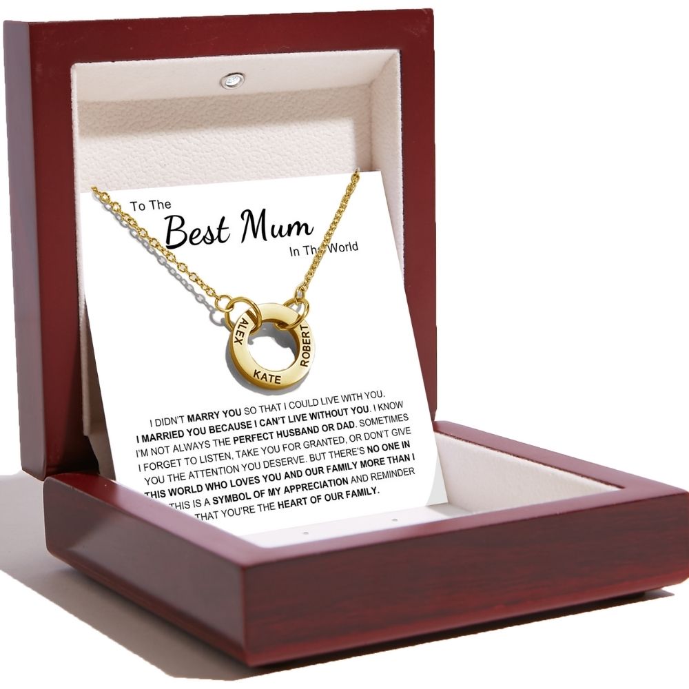 Circle Name Necklace – Heart of The Family