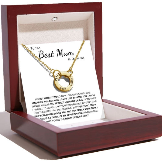 Circle Name Necklace – Heart of The Family