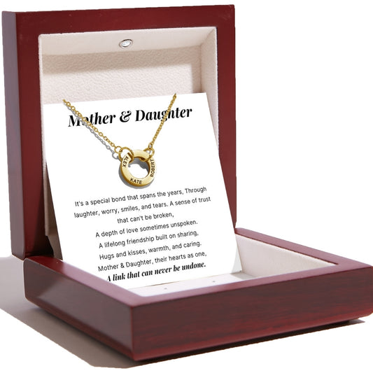 Circle Name Necklace for Daughter