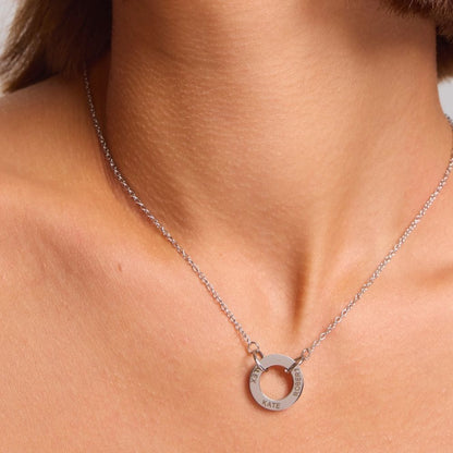Circle Name Necklace