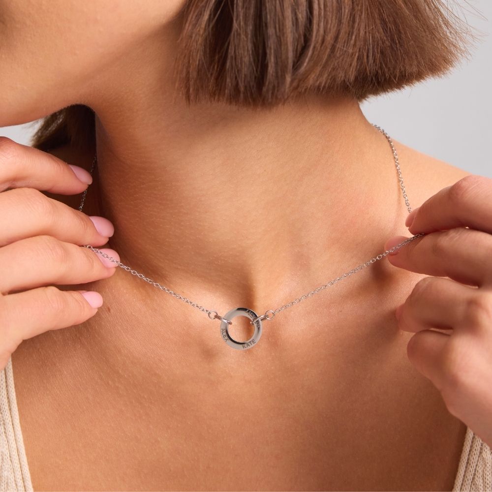 Circle Name Necklace