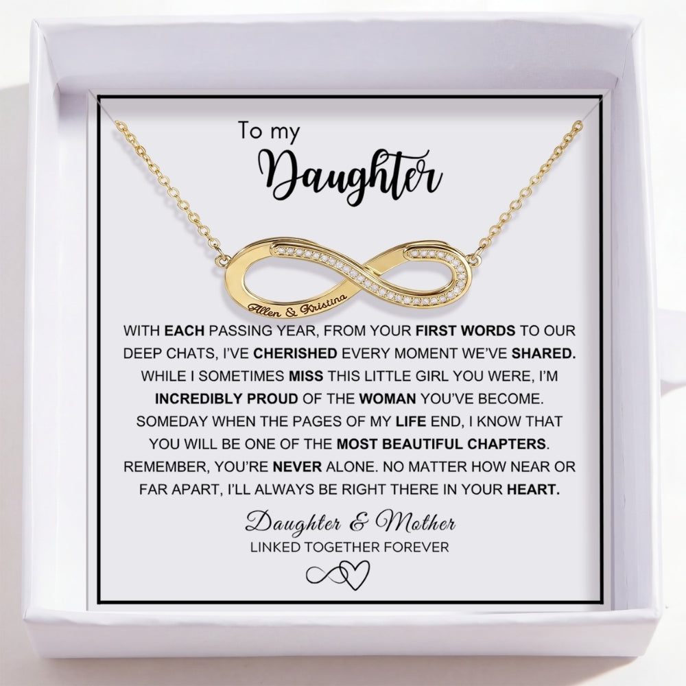 To My Daughter – Love Is Infinity Necklace
