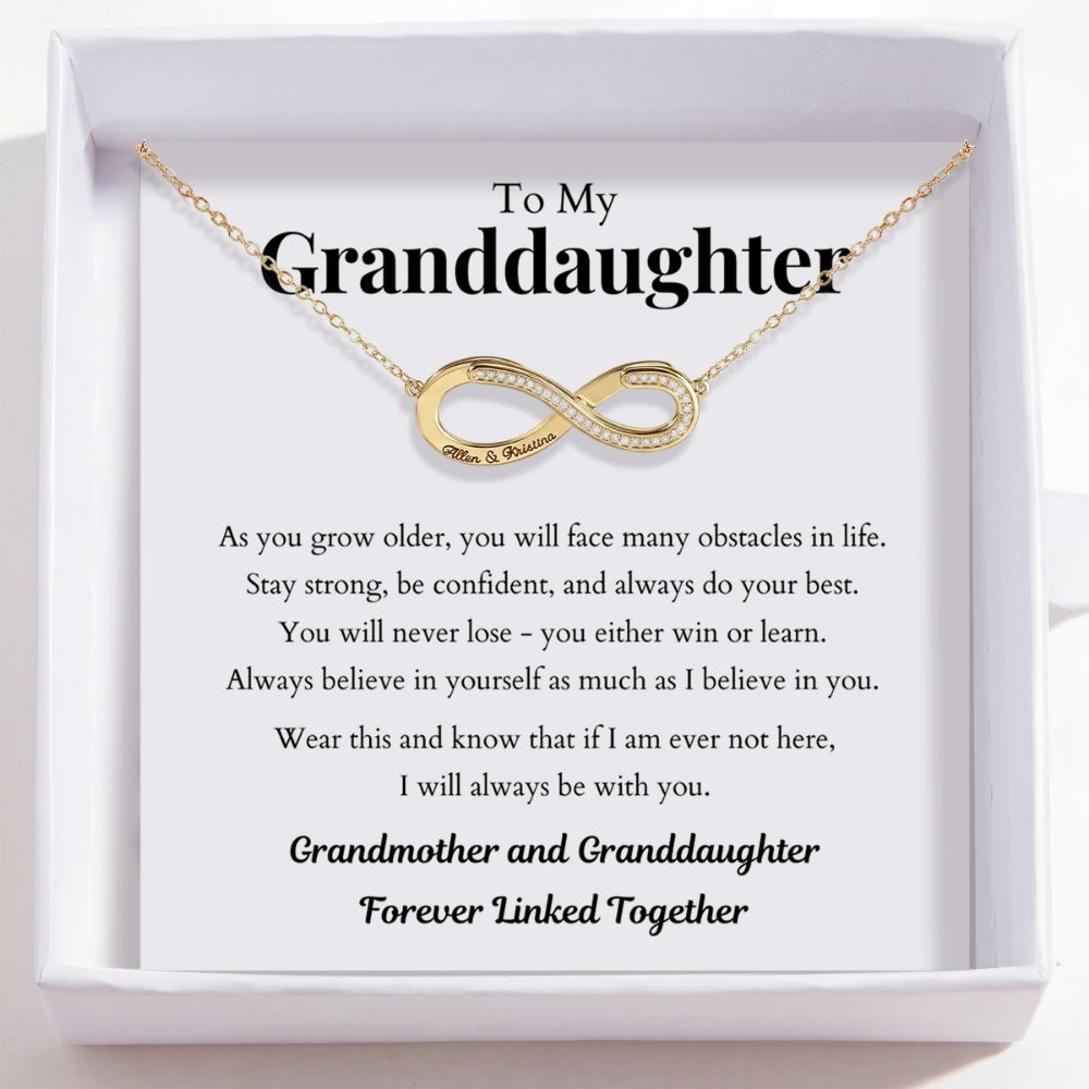 To My Granddaughter – Love Is Infinity Necklace