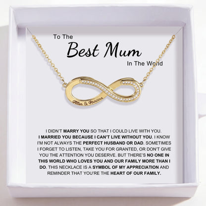 To My Wife – Love Is Infinity Necklace