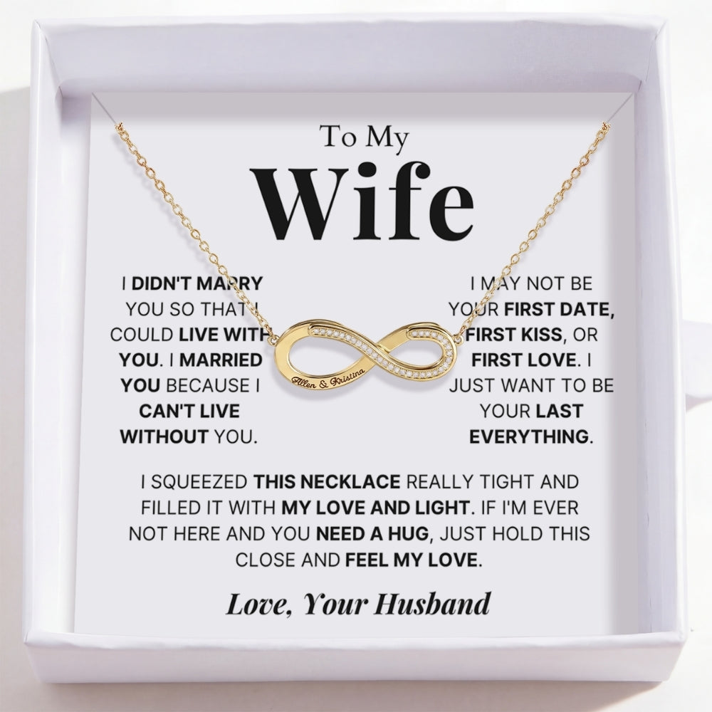 To My Wife – Love Is Infinity Necklace