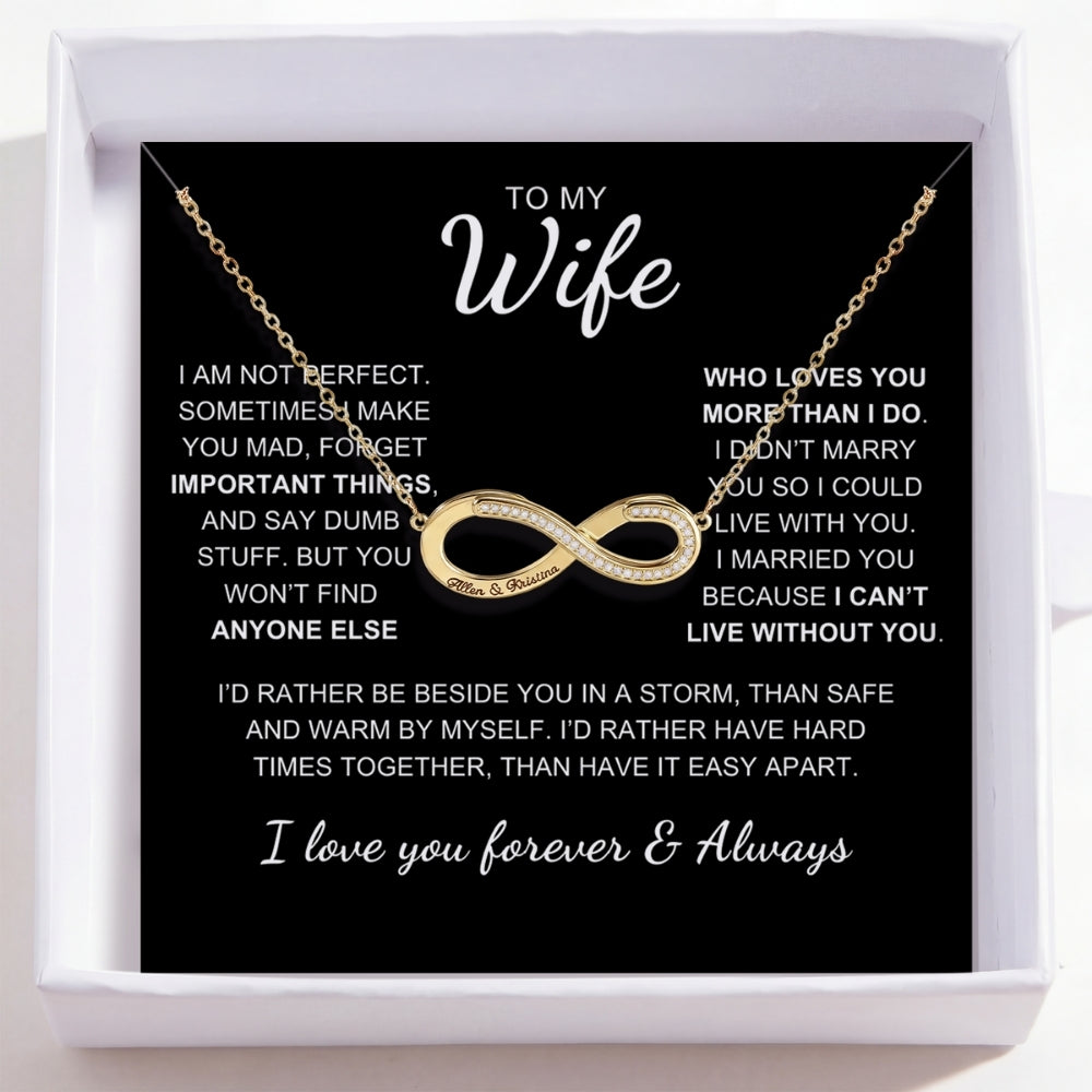 To My Wife – Love Is Infinity Necklace