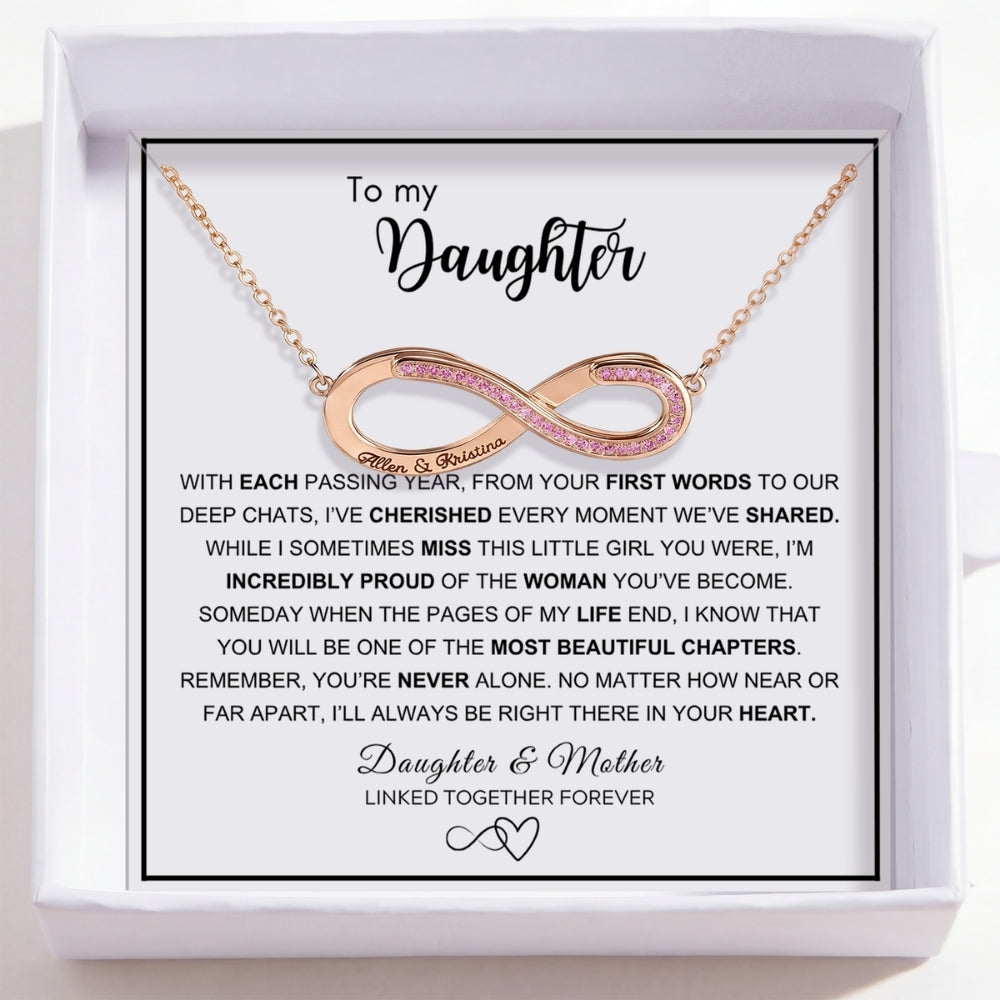 To My Daughter – Love Is Infinity Necklace