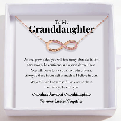 To My Granddaughter – Love Is Infinity Necklace