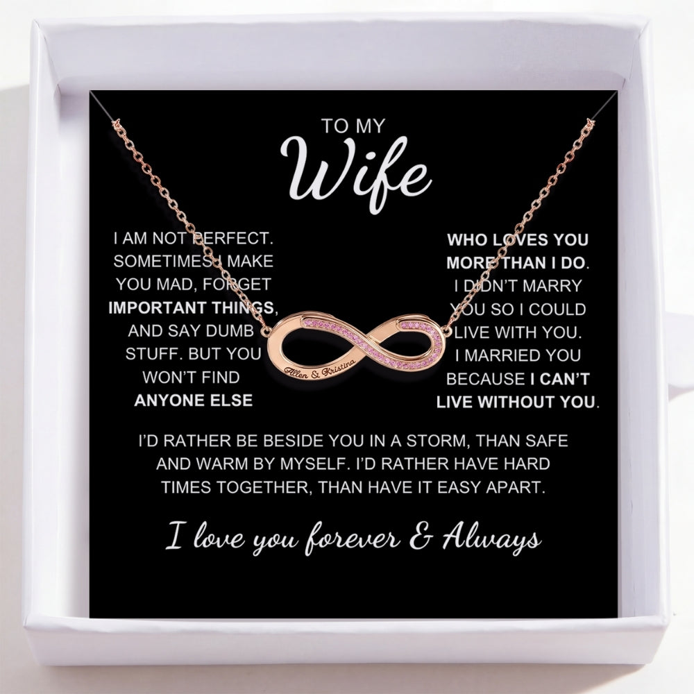 To My Wife – Love Is Infinity Necklace