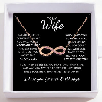 To My Wife – Love Is Infinity Necklace