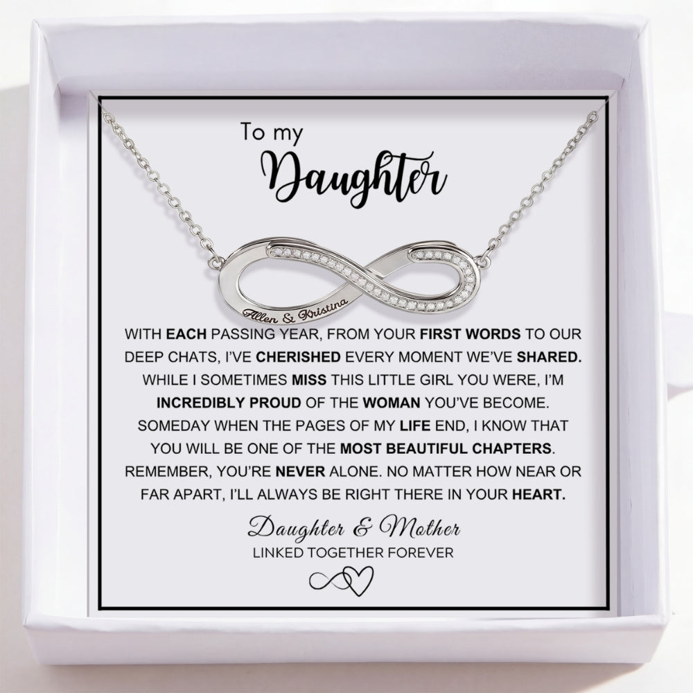 To My Daughter – Love Is Infinity Necklace