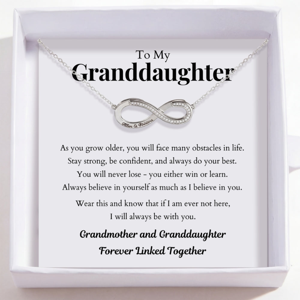 To My Granddaughter – Love Is Infinity Necklace