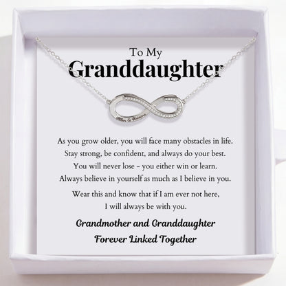 To My Granddaughter – Love Is Infinity Necklace