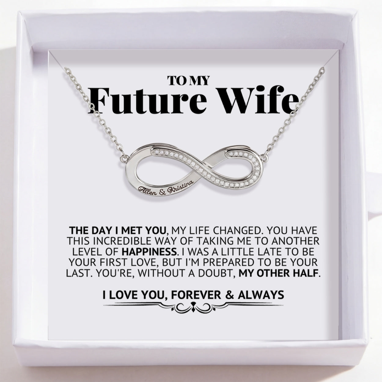 To My Future Wife – Love Is Infinity Necklace