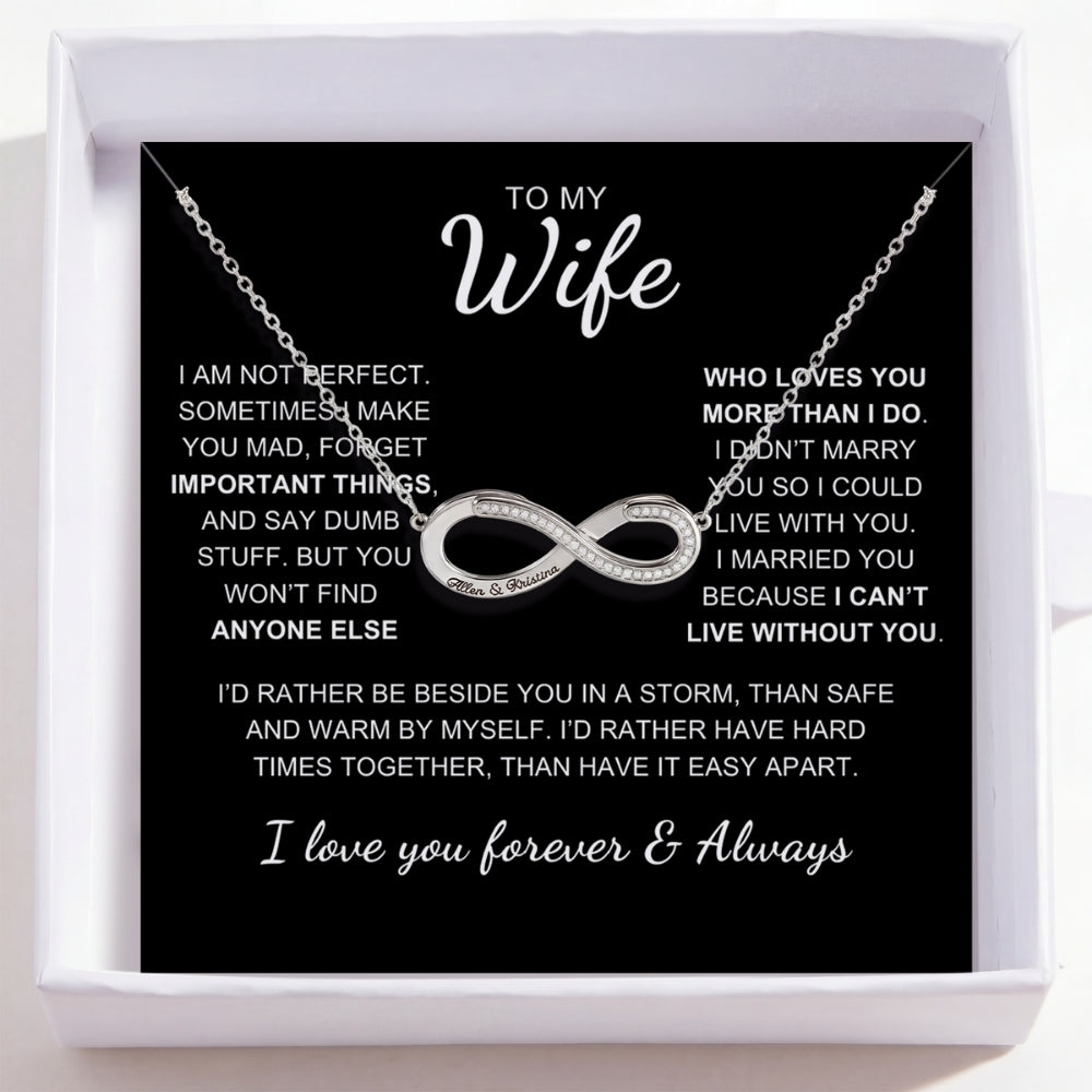 To My Wife – Love Is Infinity Necklace