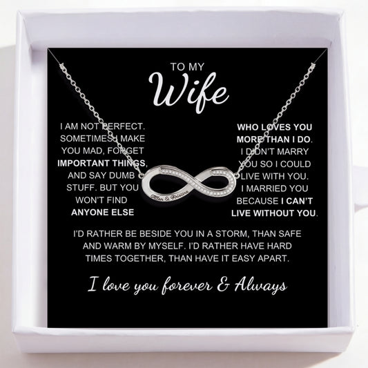To My Wife – Love Is Infinity Necklace