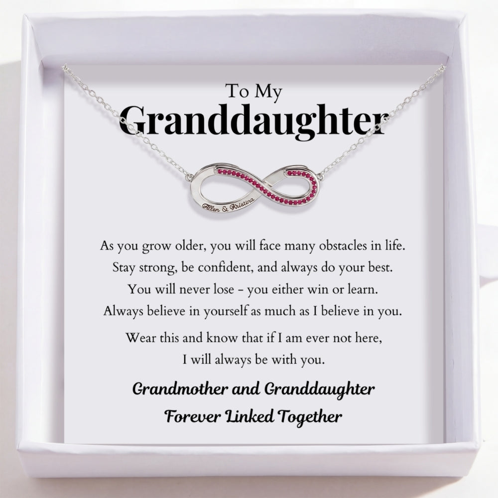 To My Granddaughter – Love Is Infinity Necklace
