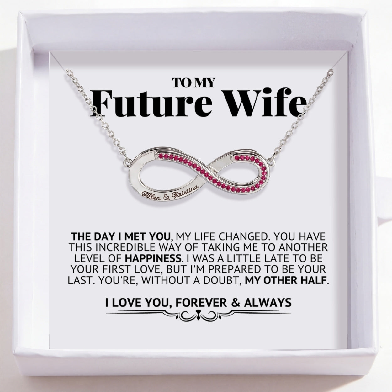 To My Future Wife – Love Is Infinity Necklace