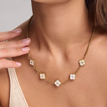 Lucky Clover Name Necklace