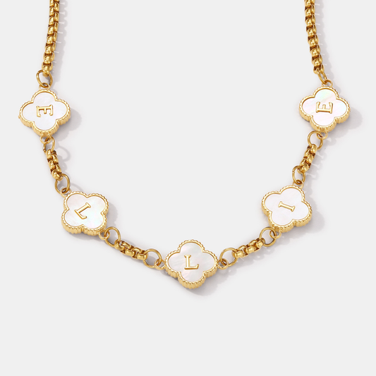 Lucky Clover Name Necklace