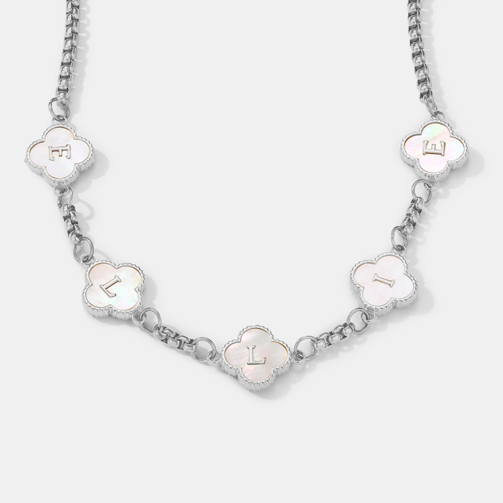 Lucky Clover Name Necklace