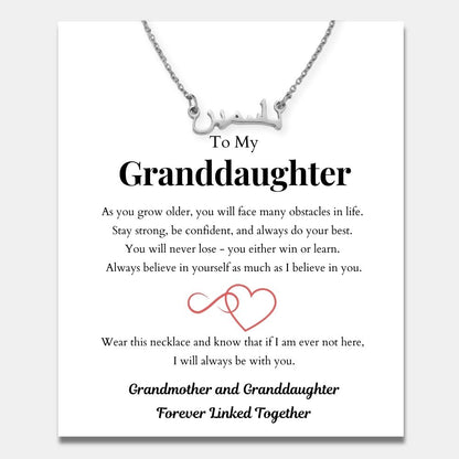Arabic Name Necklace for Granddaughter