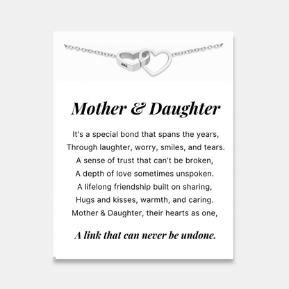 Interlocking Hearts Name Necklace