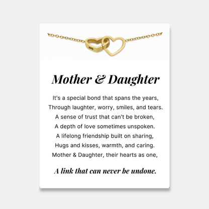 Interlocking Hearts Name Necklace