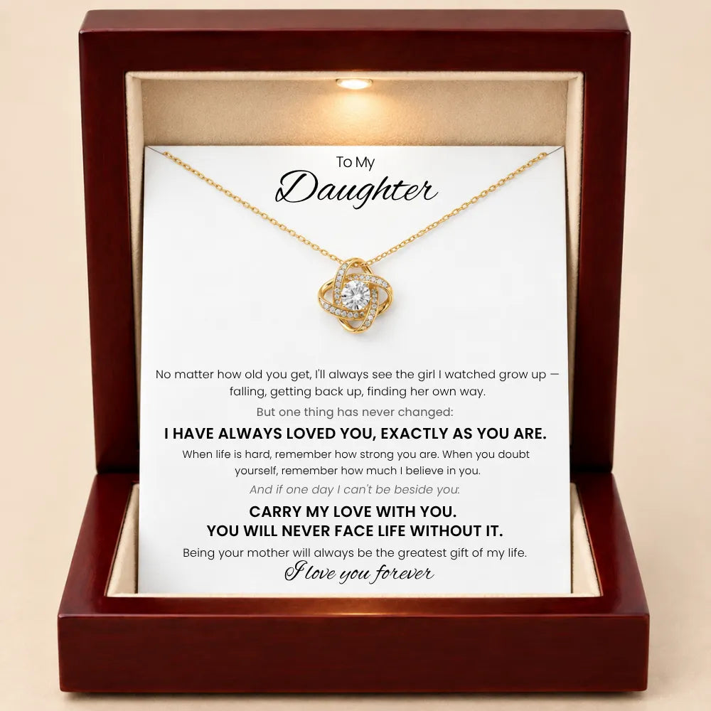 Love Knot Necklace for Daughter - Carry My Love With You