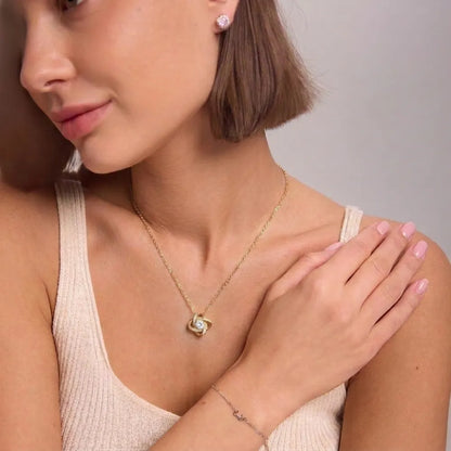 Love Knot Necklace To My Wife - One Who Keeps Us Together