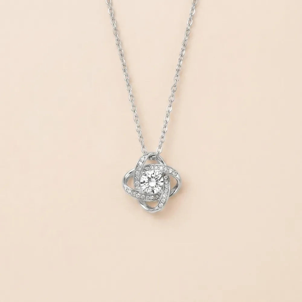 Love Knot Necklace To My Wife - One Who Keeps Us Together
