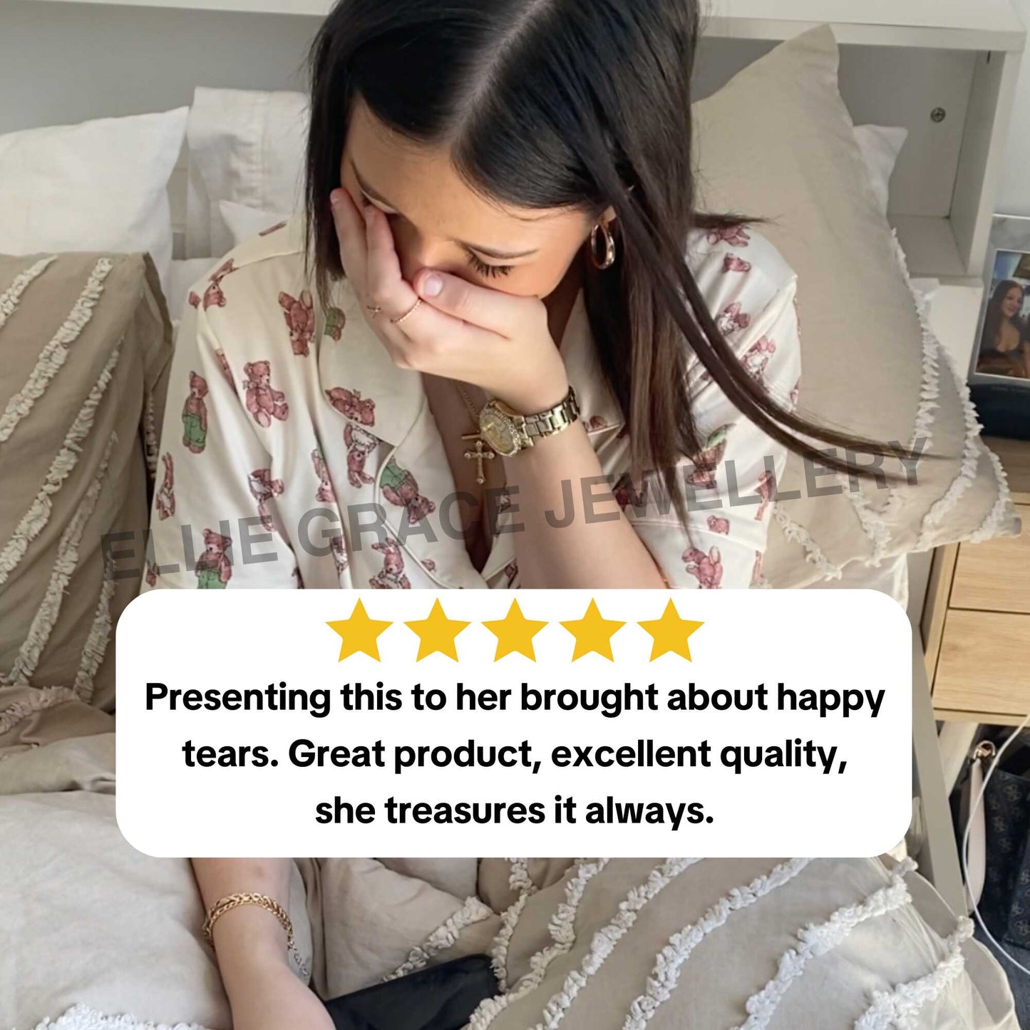 To My Daughter – Infinity Heart Name Bracelet