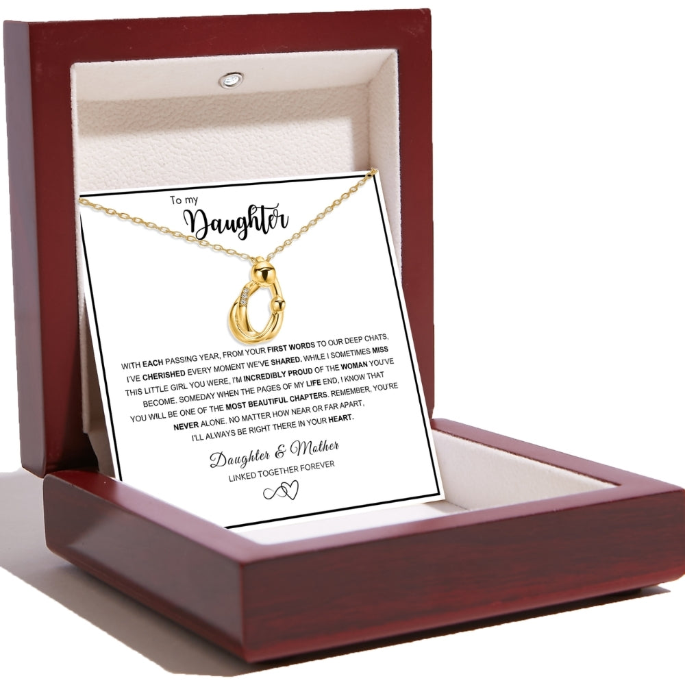 Hug Necklace for Daughter