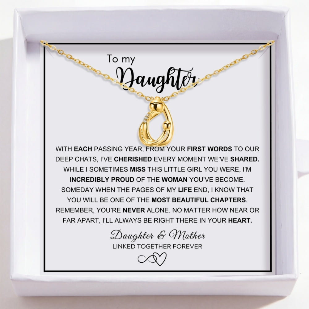 Hug Necklace for Daughter