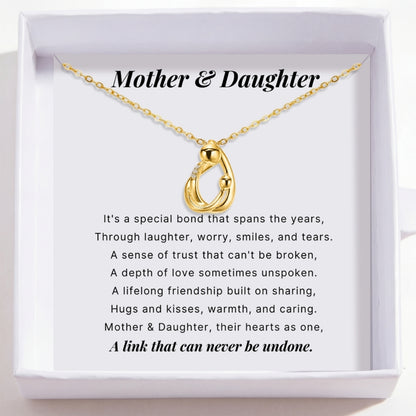 Mother Daughter – Hug Necklace