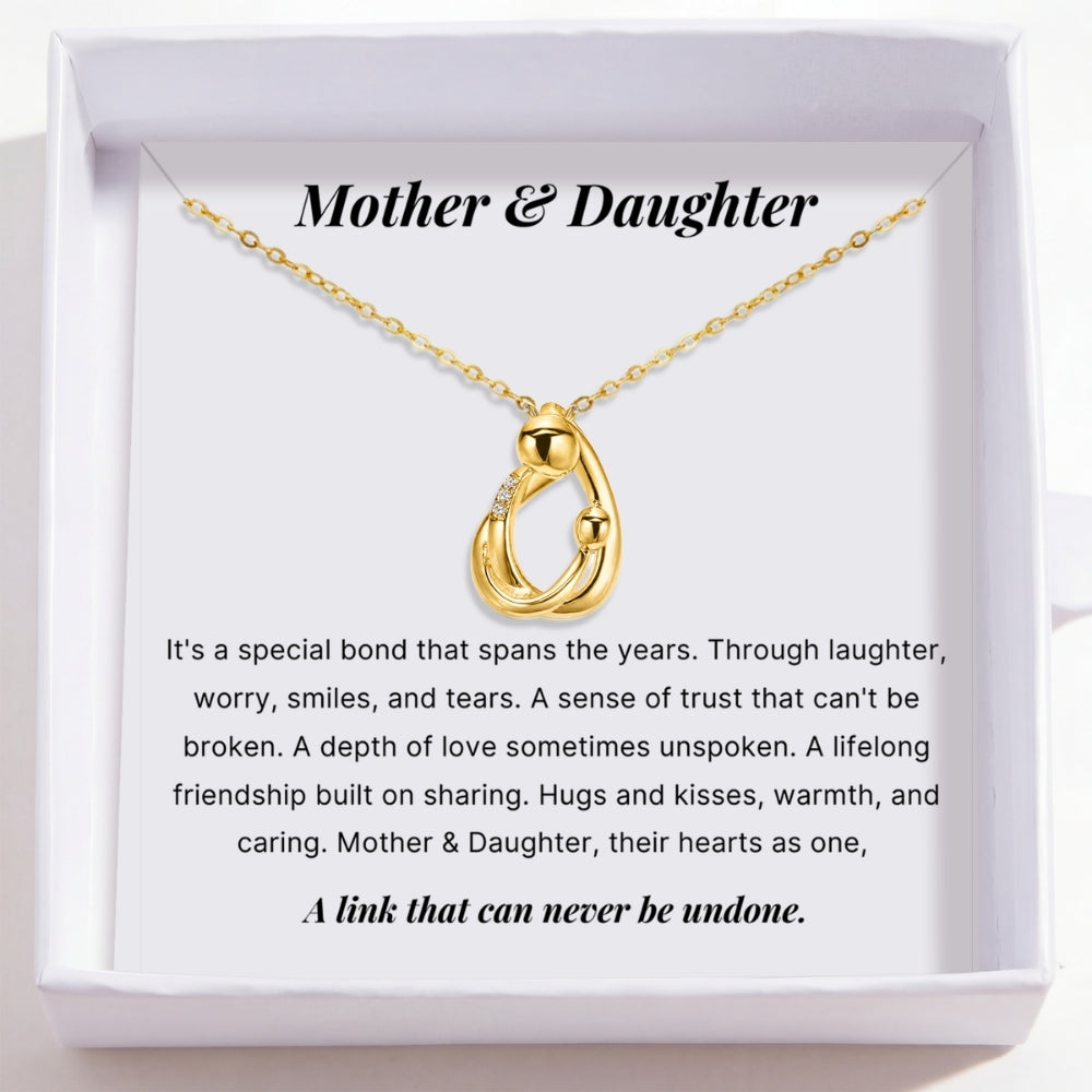 Mother Daughter – Hug Necklace