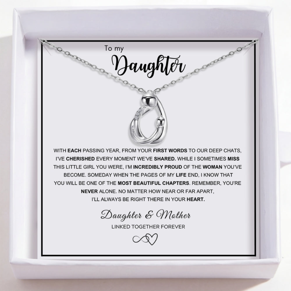 Hug Necklace for Daughter